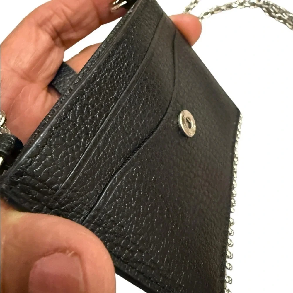 Minkoff Large Leather Card Case On Chain. The perfect way to glam up MSRP $98
